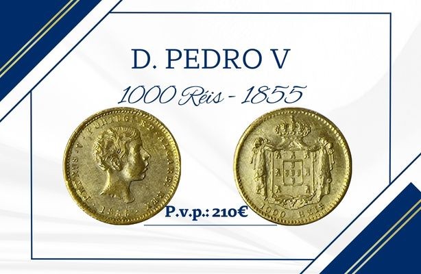 D. Pedro V 1000 Réis 1855